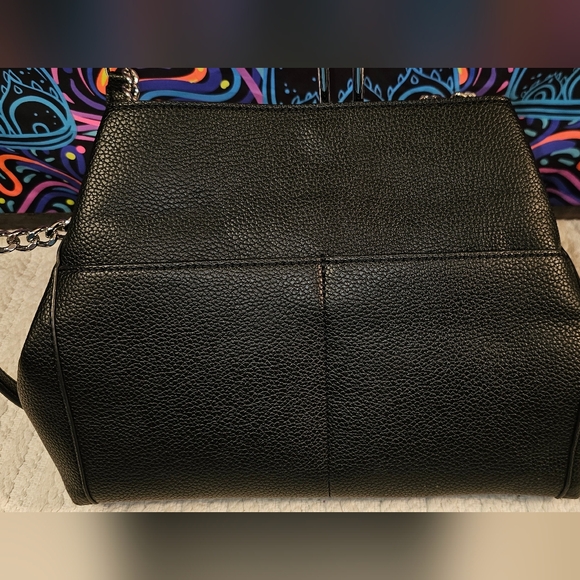 Karl Lagerfeld Black and Silver Chain Shoulder Bag - Picture 8 of 15